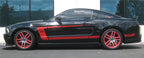 Eibach Sportline Kit for 11 Ford Mustang Convertible 3.7L-V6/5.OL-V8 on a black Mustang with red accents