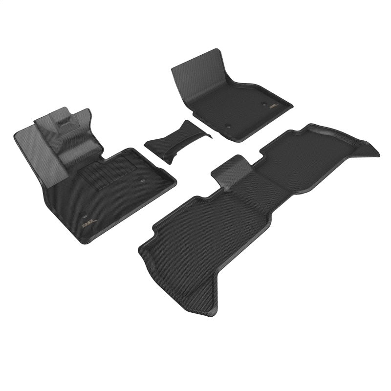 3D MAXpider 21-22 BMW iX (I20) (Fits 5 Seat Electric) Kagu Black R1 R2 floor mats, innovative design, all-weather protection.