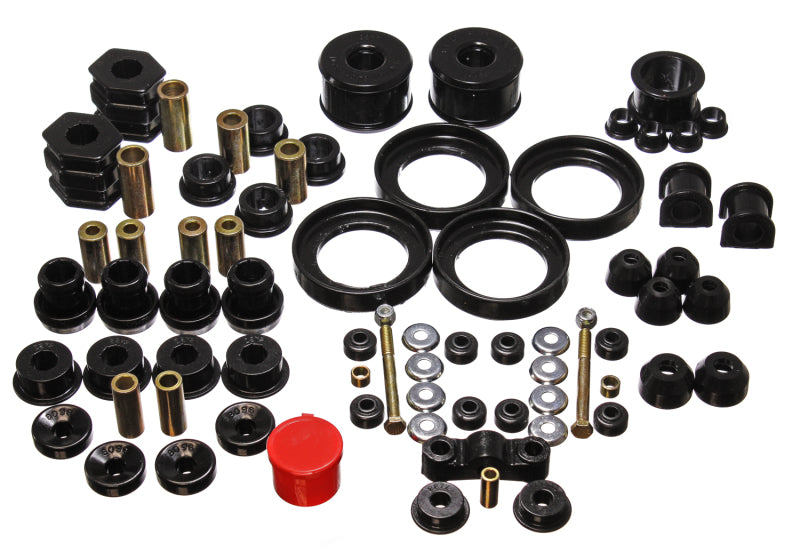 Energy Suspension 96-00 Honda Civic/CRX Black Hyper-Flex Master Bushing Set components for offroad performance upgrades.