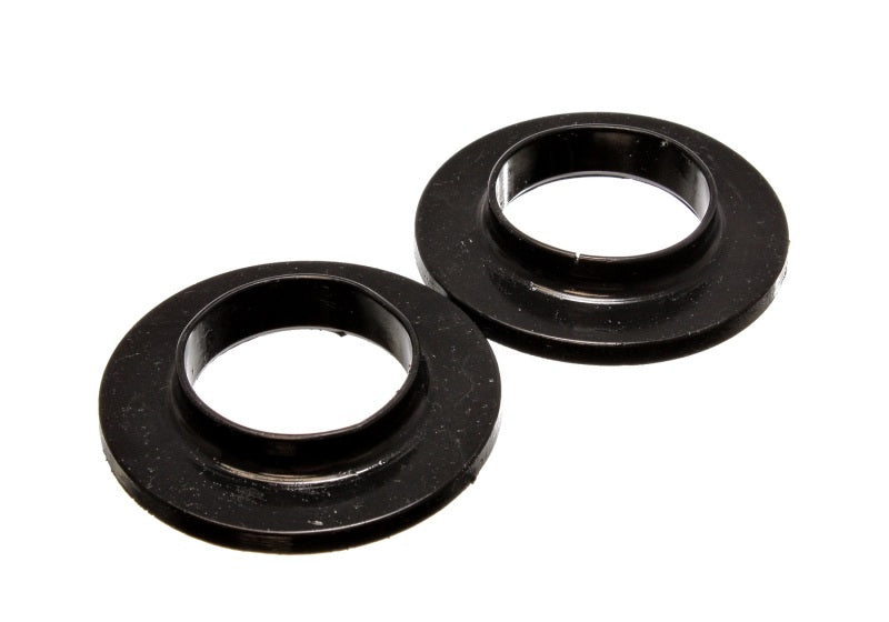 Energy Suspension Universal 2 1/8in ID 3 3/4in OD 3/4in H Black Coil Spring Isolators (2 per set) Secondary image
