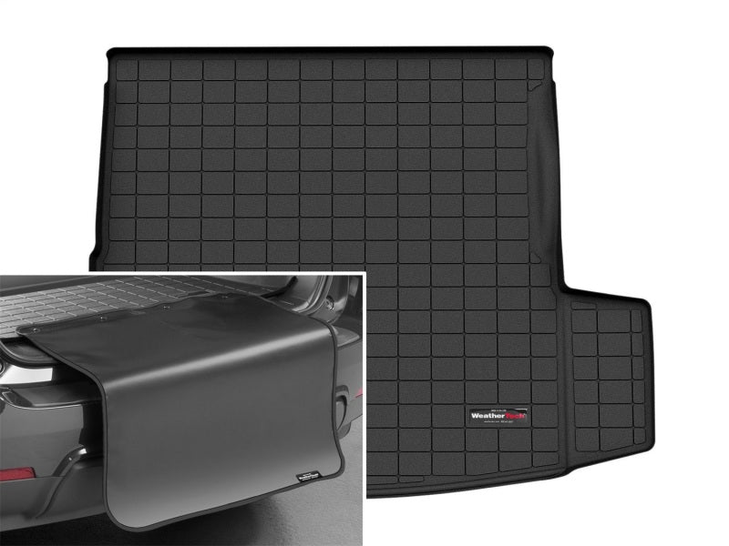 WeatherTech 2021+ BMW 330e Trunk Cargo Liner w/Bumper Protec - Blk (w/Cargo Floor in Upper Flat Pos) Secondary image