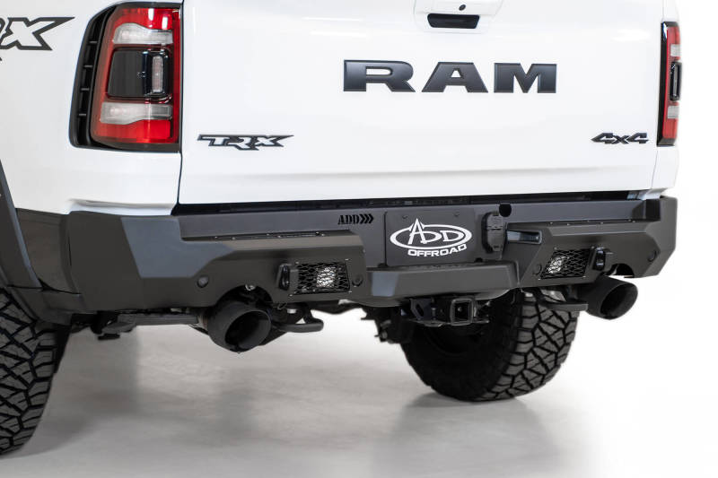 Addictive Desert Designs 2021 Dodge RAM 1500 TRX Stealth Fighter Rear Bumper - Hammer Black Secondary image