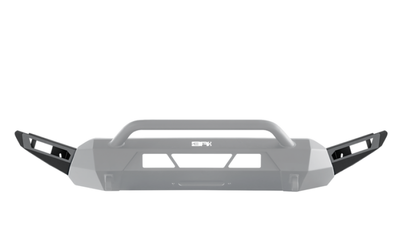 Body Armor 4x4 16-22 Toyota Tacoma HiLine Bumper High Clearance Side Wings (Black) for offroad trucks