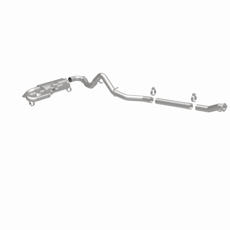 MagnaFlow 2021 Ford Bronco Overland Series Cat-Back Exhaust w/ Single Straight Driver Exit- No Tip image showing parts