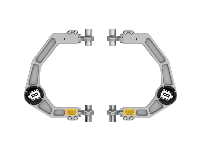 ICON 21-23 Ford F150 Billet Front Upper Control Arms DJ Pro Kit for offroad performance