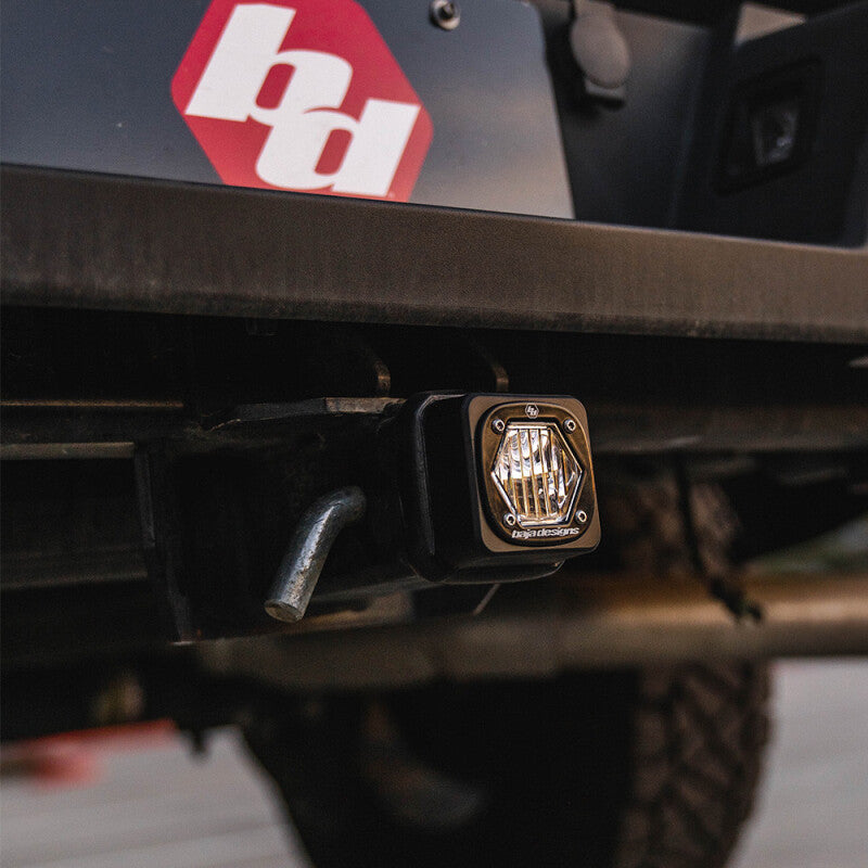 Baja Designs S1 Universal Hitch Light Kit mounted on truck