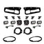 Baja Designs 2021+ Ford Bronco Clear SAE Fog Pocket Kit w/Upfitter with mounting brackets and wiring.
