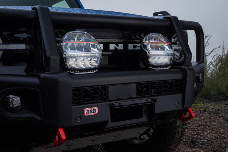 ARB Intensity IQ Driving Lights on offroad truck front