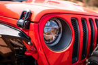 DV8 Offroad 2018+ Jeep Wrangler JL/Gladiator LED Projector Headlights close-up