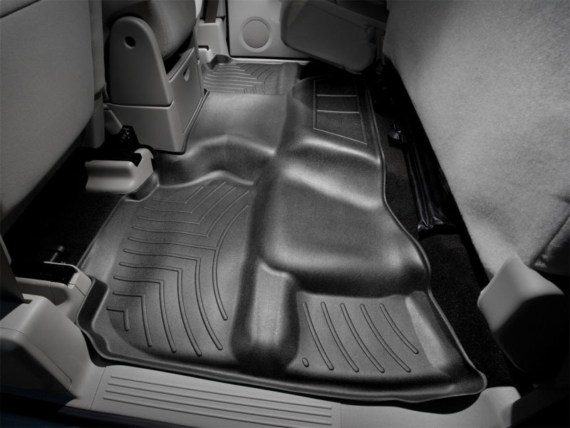 WeatherTech 07-13 Chevrolet Silverado Extended Cab Rear FloorLiner - Black for complete interior protection