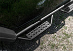 N-Fab RS Nerf Step 18-19 Jeep Wrangler JL 4DR - Full Length - Tex. Black side view showing offroad truck accessory