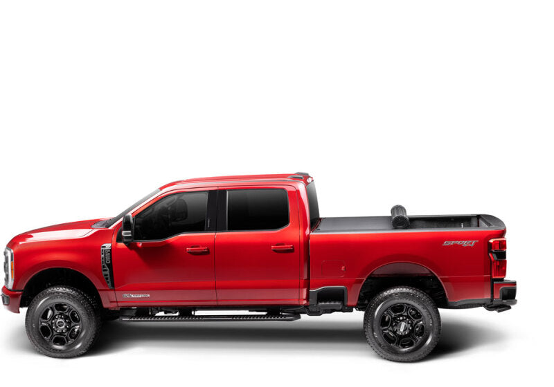BAK 17-23 Ford Super Duty Revolver X4s 6.10ft Bed Cover on red truck