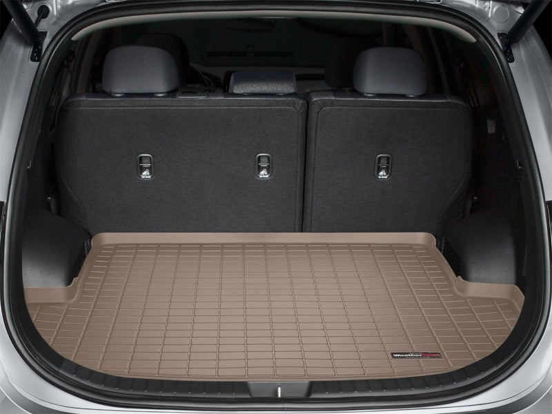 WeatherTech 2021+ Hyundai Santa Fe (Behind 2nd Row) Cargo Liners - Tan Secondary image