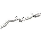 MagnaFlow 19+ Jeep Wrangler JL Overland Series Cat-Back Performance Exhaust System components for offroad performance upgrades.