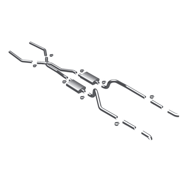 MagnaFlow SYS C/B 67-70 Mustang 2.50inch w/Tru-X exhaust system components