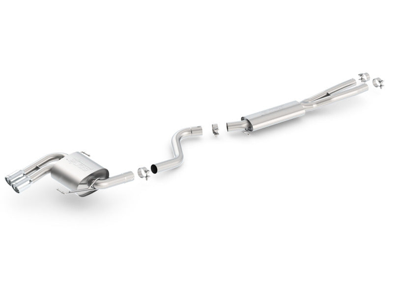 Borla 08-12 BMW 328i Sdm E90 2.0L RWD Dual Left Rear Exit Touring Cat-Back Exhaust components