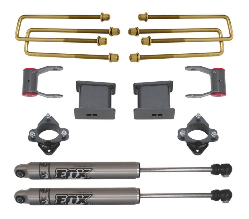 MaxTrac 16-18 GM C1500 2WD w/Stamped Steel/Alum. Susp. 4in Rear Lift Kit parts and hardware components Main image