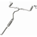 MagnaFlow 16-18 Honda Civic L4 2.0L Street Series Cat-Back Exhaust w/ Polished Tips system parts layout