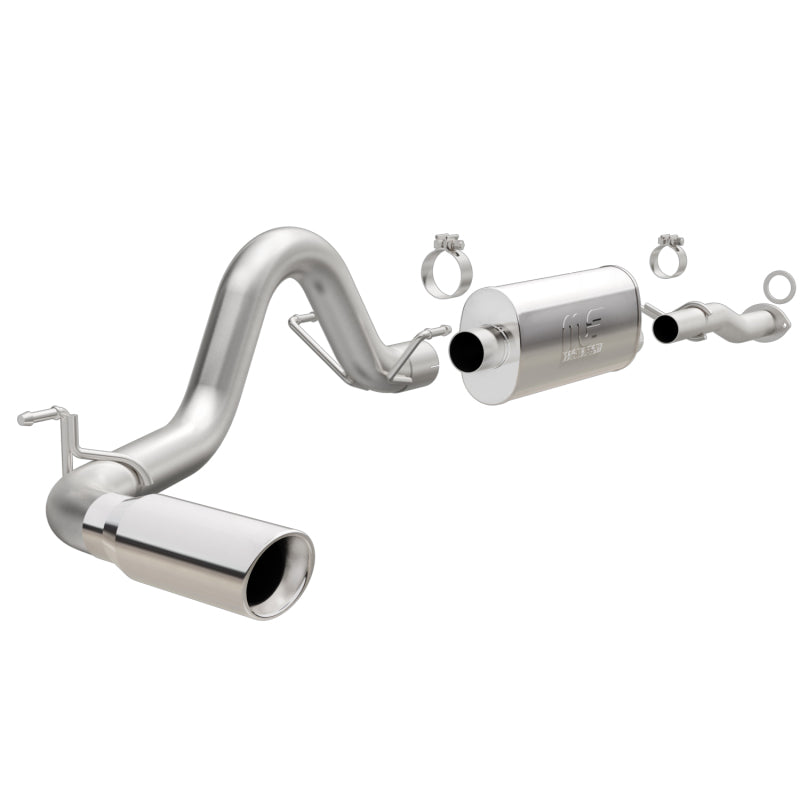 MagnaFlow Cat-Back 2016 Toyota Tacoma 3.5L V6 SS 3in Single Pass Side Exit Rear 4in Tip exhaust system