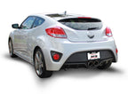 Borla 13-15 Hyundai Veloster Turbo 1.6L AT/MT FWD 2dr Dual Center Rear Exit Cat-Back Exhaust view from rear