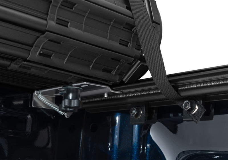 Detail of BAK 21-22 Ford F-150 (Incl. 2022 Lightning) Revolver X4s 5.7ft Bed Cover installation.