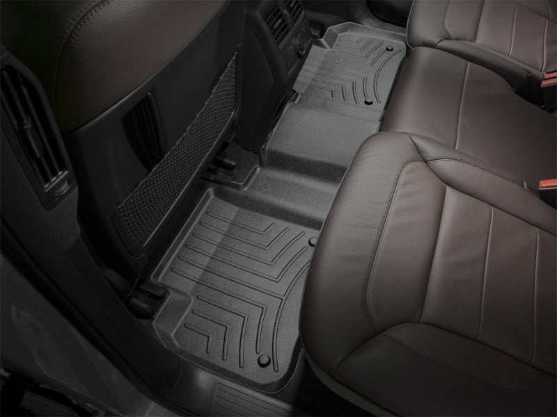 WeatherTech 12+ Mercedes-Benz ML-Class Rear FloorLiner - Black installed in vehicle interior