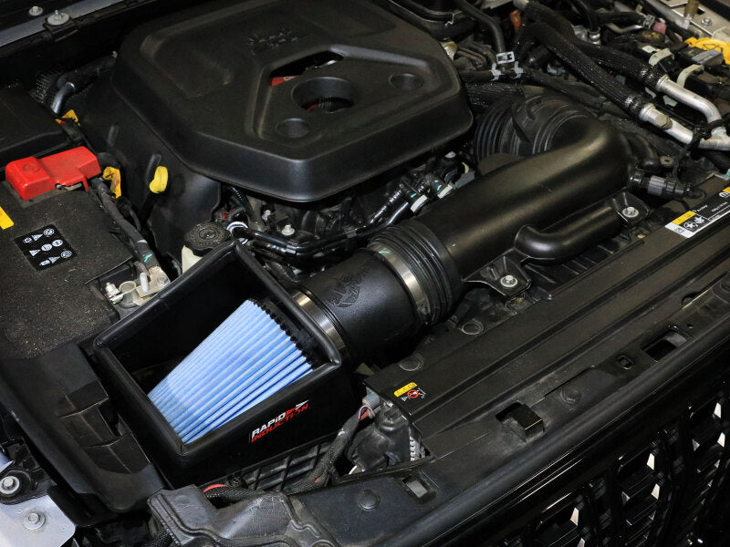 aFe 24-26 Jeep Wrangler JL L4-2.0L Rapid Induction Cold Air Intake System w/ D2 Dura-Dry Filter Secondary image