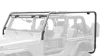 Body Armor 4x4 07-18 Jeep Wrangler JK 2/4dr Roof Rack Front/Rear Frame Kit with offroad lighting and accessories.