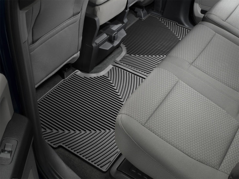 WeatherTech 17+ Ford F-250 / F-350 / F-450 / F-550 Crew Cab Rear Rubber Mats - Black Secondary image