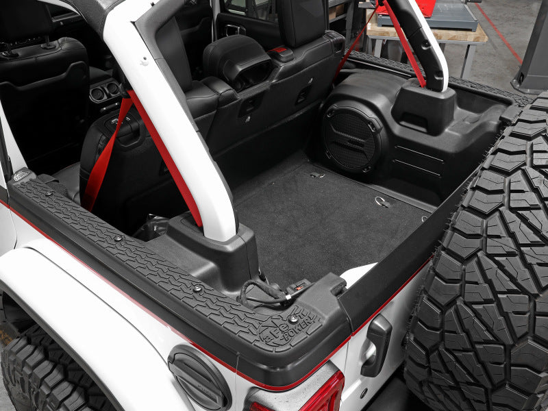 aFe 18-22 Jeep Wrangler JL (4-Door Models w/ 3-Piece Hard-Top Only) Terra Guard Tub Rail Covers Secondary image