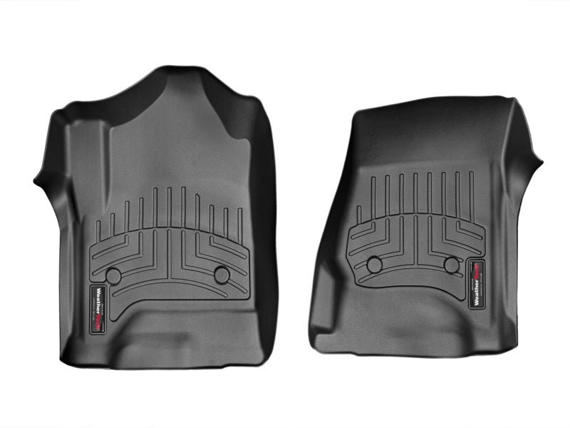 WeatherTech 14+ Chevrolet Silverado/GMC Sierra Crew and Double Cab Front FloorLiners - Black Secondary image