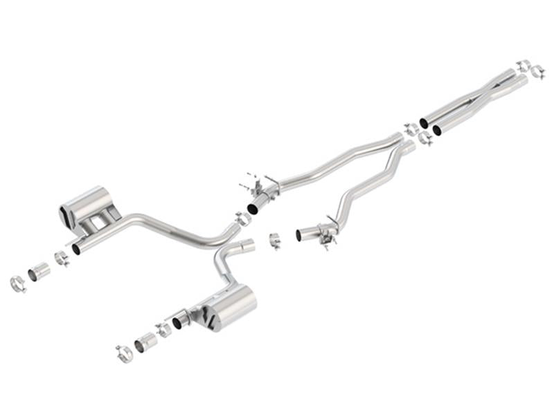 Borla 15-16 Dodge Charger SRT 392 6.4L No Tip Single Split Rear Exit ATAK w/ Valves Exhaust System Components