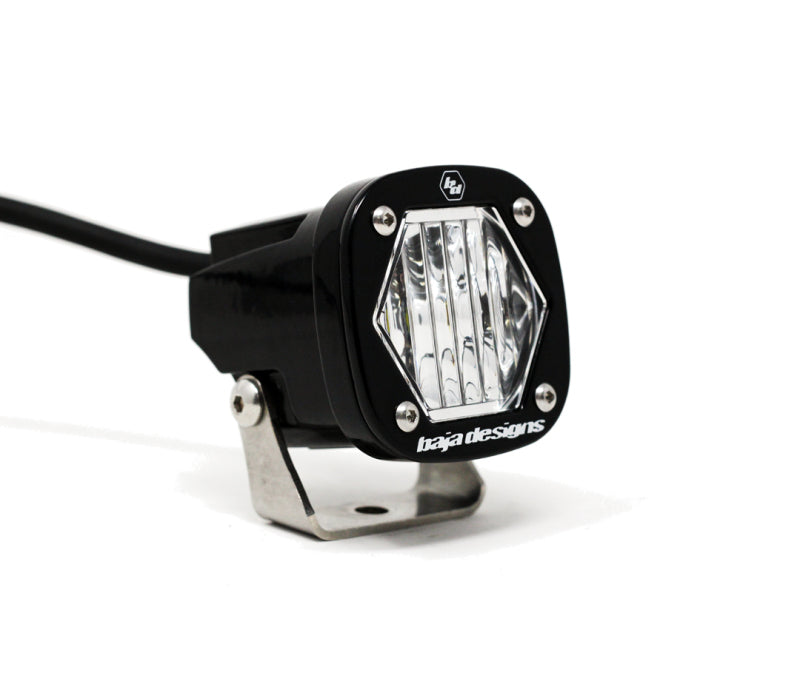 Baja Designs S1 Wide Cornering LED Light w/ Mounting Bracket Single for offroad lighting and electrical