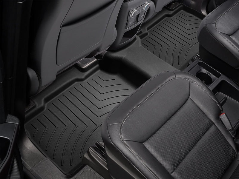 WeatherTech 22-23 Ford Explorer (Incl. 2022 ST) Rear FloorLiner HP - Black installed in vehicle