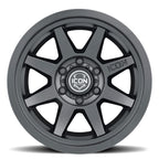 ICON Rebound 17x8.5 6x5.5 0mm Offset 4.75in BS 106.1mm Bore Satin Black Wheel for offroad trucks and Jeep accessories