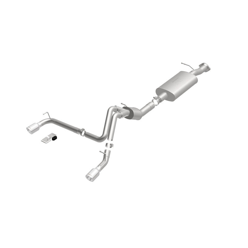 MagnaFlow Sys C/B 07 GM Hummer H2 Split Rear exhaust system for performance upgrades, offroad parts and truck accessories.