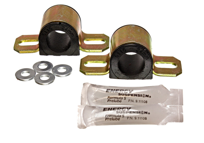 Energy Suspension 86-91 Mazda RX7 Black 24mm Front Sway Bar Bushings Secondary image