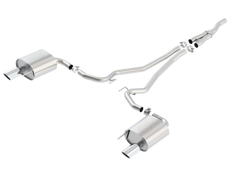Borla Atak Cat Back 15-17 Ford Mustang 2.3L EcoBoost MT/AT 2.25in pipe 4in tip exhaust system