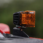 Rigid Industries 2021+ Ford F-150/Raptor A-Pillar Mount with amber light