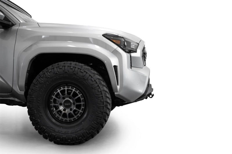 Addictive Desert Designs 2024 Toyota Tacoma Stealth Center Mount Winch Front Bumper with offroad tires