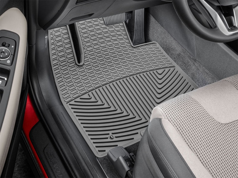 WeatherTech 19-20 Hyundai Santa Fe Front Rubber Mats - Grey Secondary image