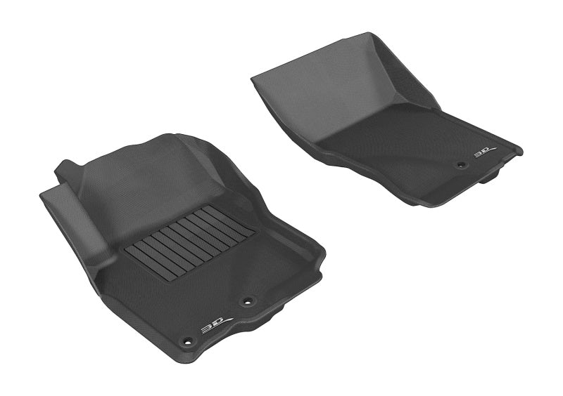 3D MAXpider 2005-2019 Nissan Frontier Crew/King Cab Kagu 1st Row Floormat - Black Main image