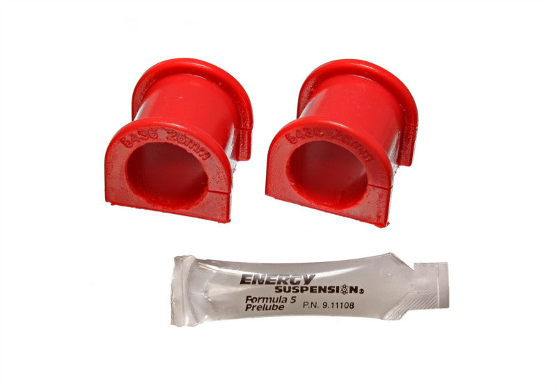 Energy Suspension 99-00 Honda Civic Si Red 26mm Front Sway Bar Bushings and lube