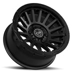 ICON Recon Pro 17x8.5 6x5.5 0mm Offset 4.75in BS 106.1mm Bore Satin Black Wheel for offroad performance upgrades.