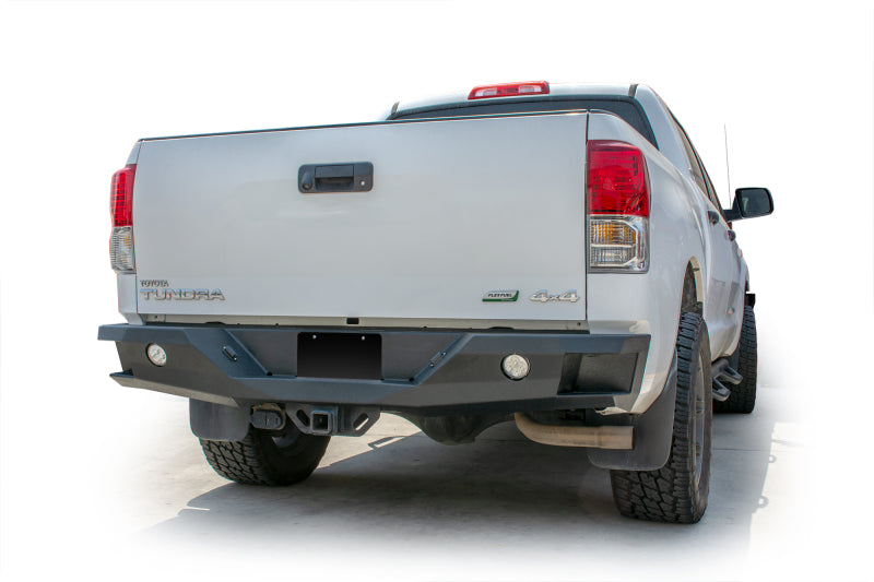DV8 Offroad 07-13 Toyota Tundra Rear Bumper Winch Ready - Black Powdercoat Secondary image