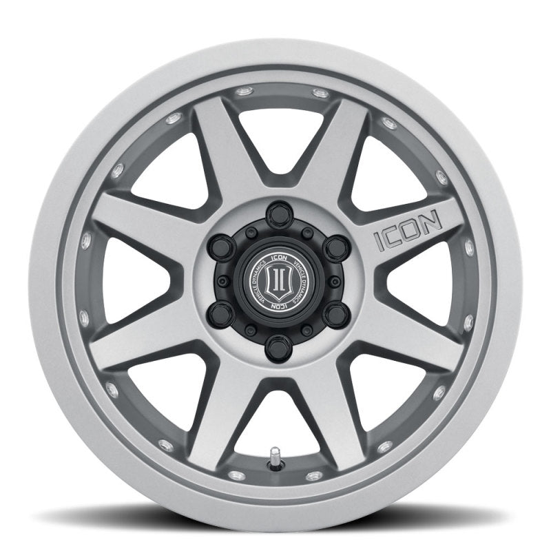 ICON Rebound Pro 17x8.5 6x135 6mm Offset Titanium Wheel for offroad performance upgrades