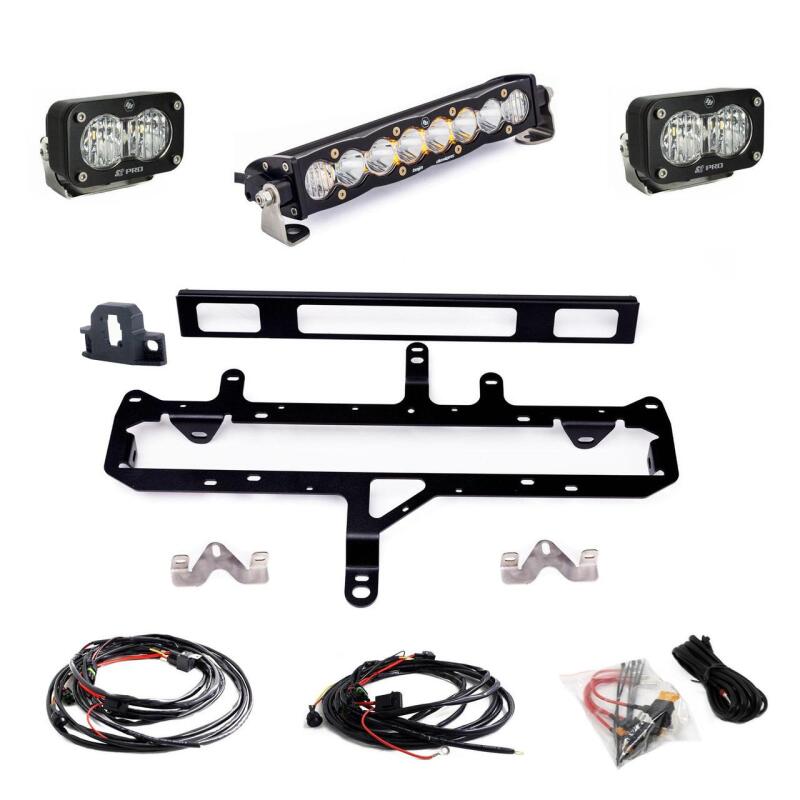 Baja Designs 2024+ Toyota Tacoma S8 Series 10in Grille Conversion Light Kit for offroad lighting
