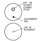 Firestone Ride-Rite Replacement Bellow 224CZ dimensions diagram