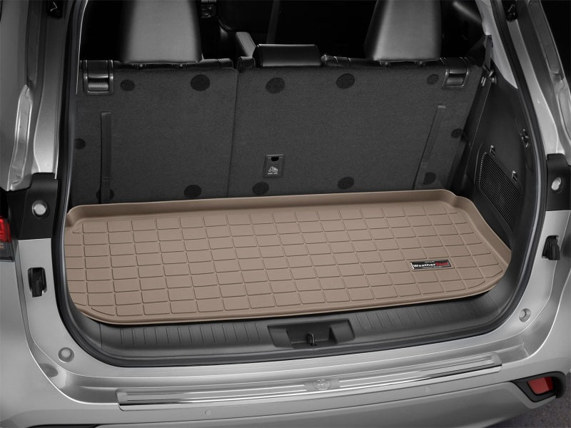 WeatherTech 2020+ Toyota Highlander Cargo Liners - Tan Secondary image