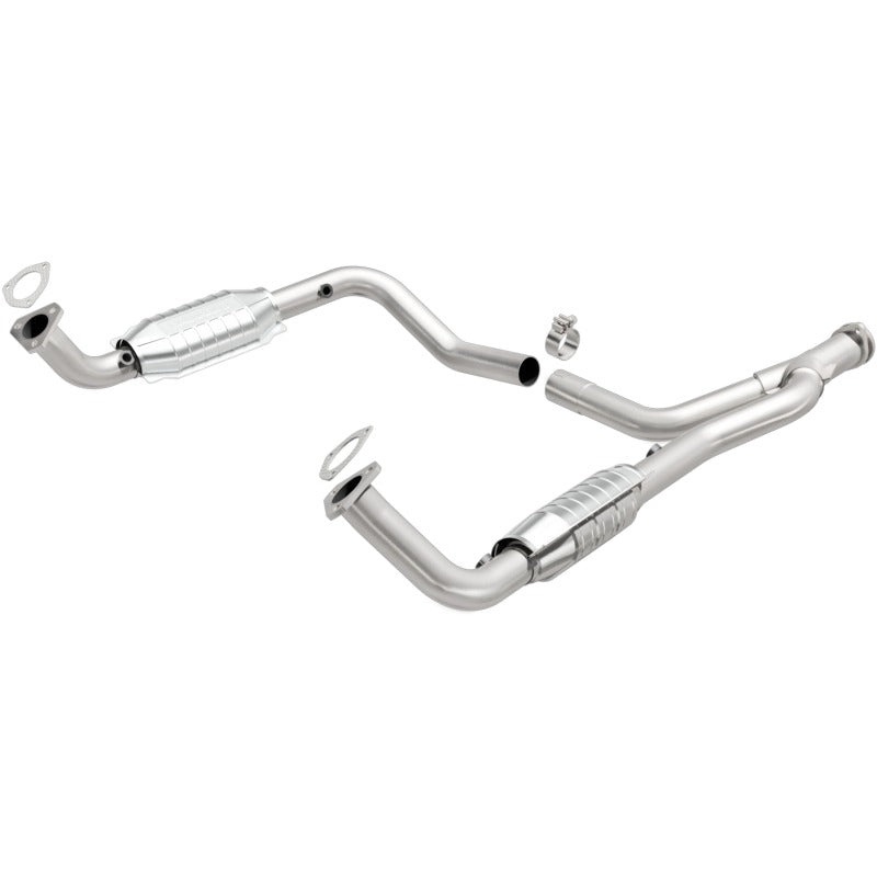 MagnaFlow DF Cat. Conv 95-99 Range Rover 4.0/4.6L GEMS Y-Pipe Assembly *NOT FOR SALE IN CALIFORNIA* Secondary image